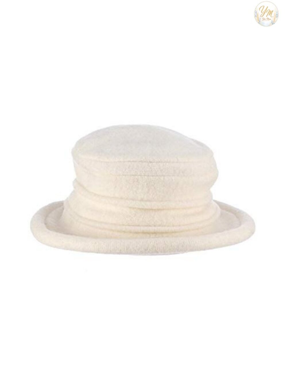 100% Boiled Wool Packable Cloche Hat Women's Travel